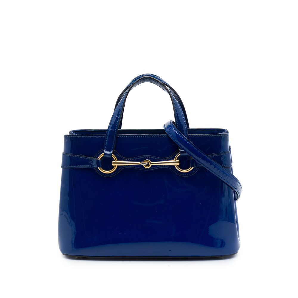 Pre-Loved Gucci Patent Bright Bit Satchel